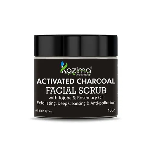 Kazima Activated Charcoal Facial Scrub
