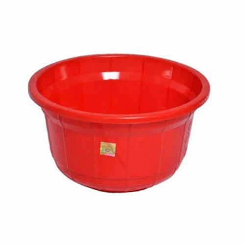 Red Plastic Tub