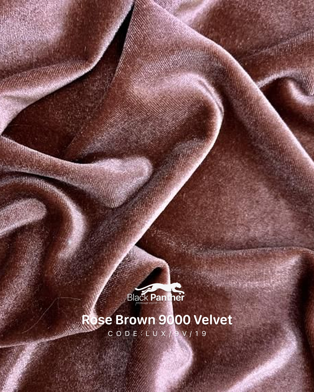 Rose Brown 9000 Single Tone Velvet Fabric - Color: All