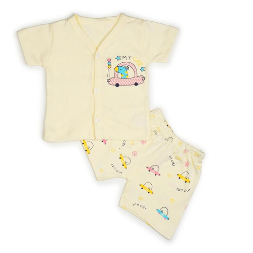 Printed Kids Nightwear - Color: Beige