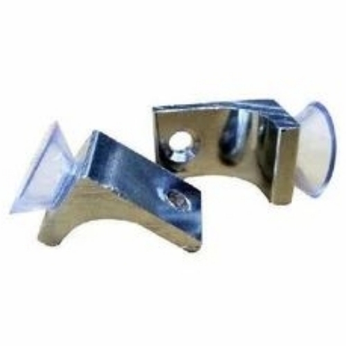 Silver Brass Single L Button