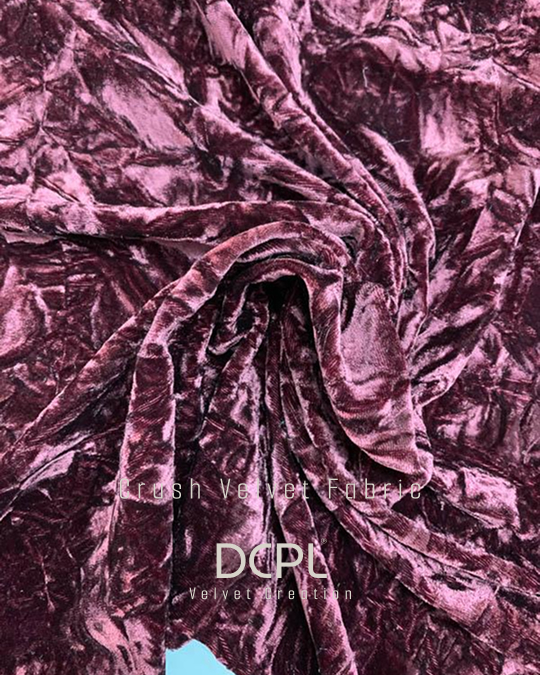 Stylish Shiny Crush Velvet Fabric For Furnishing & Garments - Color: Multi Colour