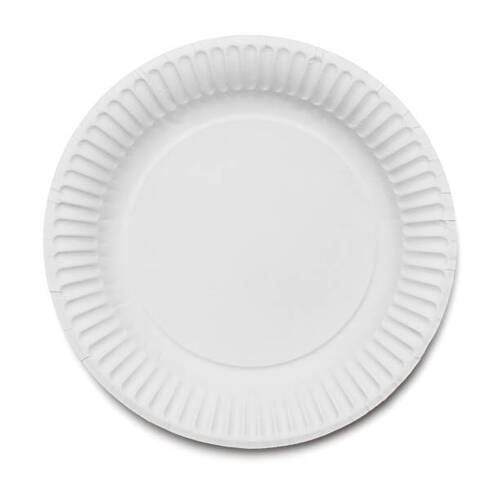 White Paper Plates - Coating Type: No