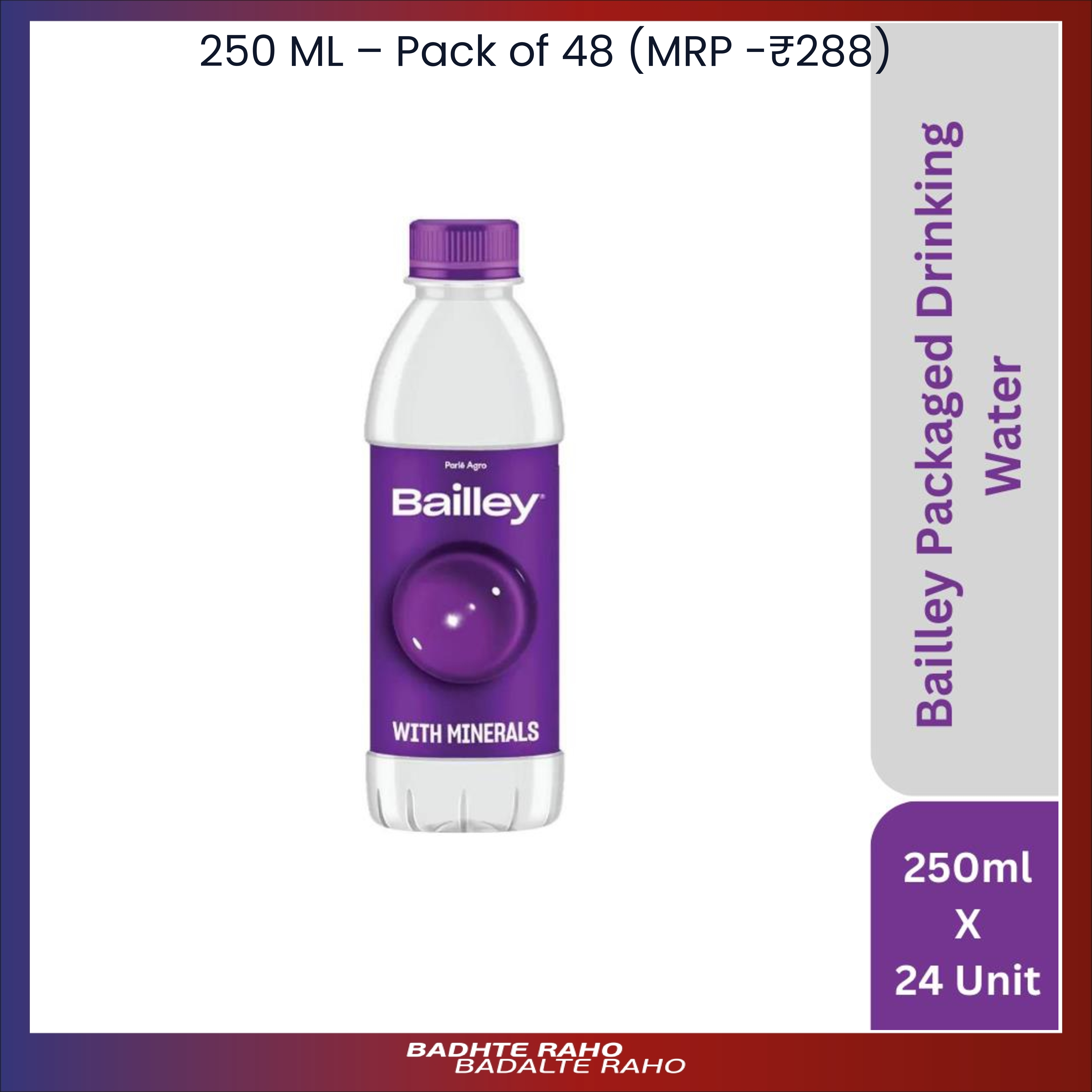 Bailley Water - 250ml (Pack of 24)