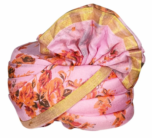 Chanderi Floral Wedding Turban