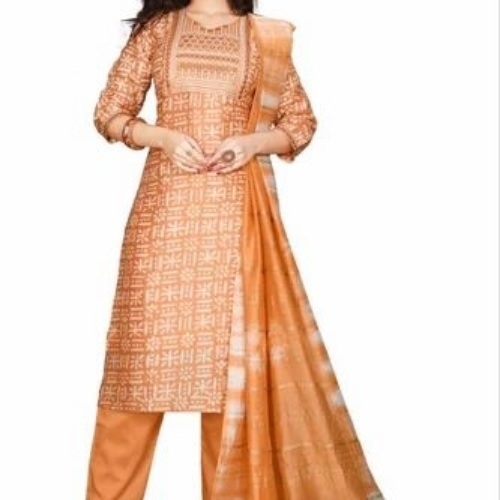 Chanderi Silk Worked Kurti
