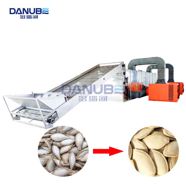Mesh Belt Dryer Crack Melon Seeds Drying Machine Pumpkin Seeds Dehydration Equipment