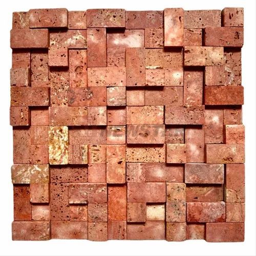 Red 3d Design Wall Tile