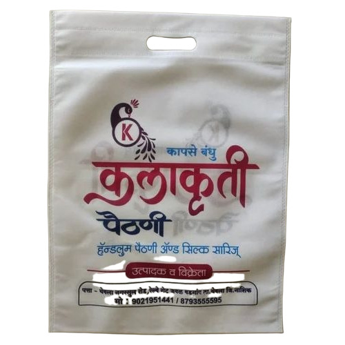 White Non Woven Shopping Bag