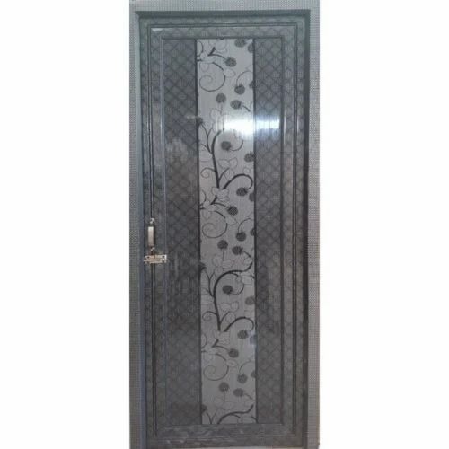 Grey Pvc Digital Printed Bathroom Door