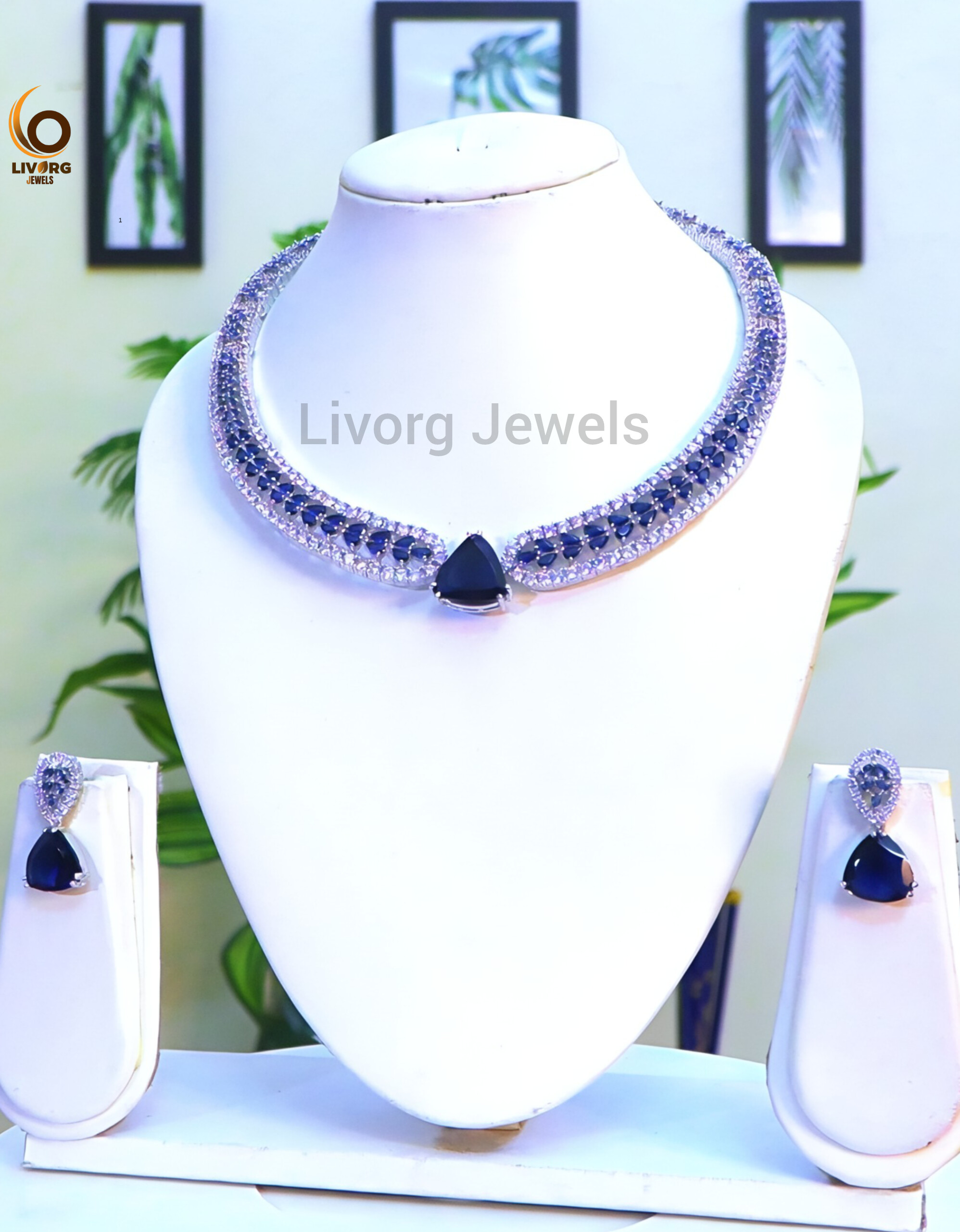 Ad Stones Necklace Sets - Stone Type: Cubic Zirconia