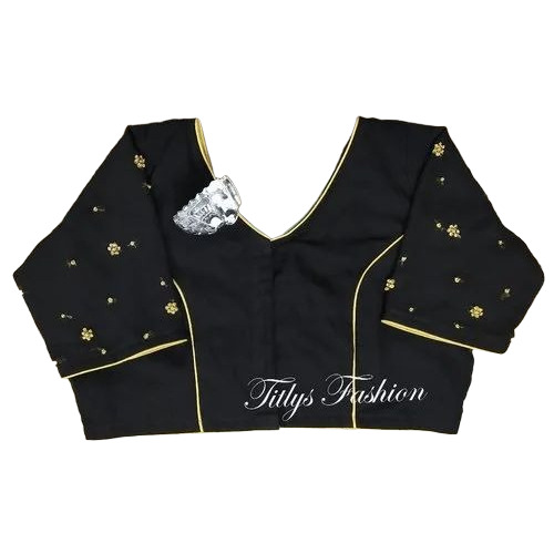 Black Embroidery Designer Blouse