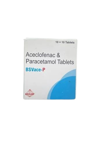 Bsvace P Aceclofenac Paracetamol Tablet