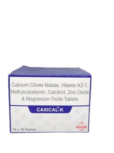 Caxical K Calcium Citrate Malate Vitamin K2 7 Tablet