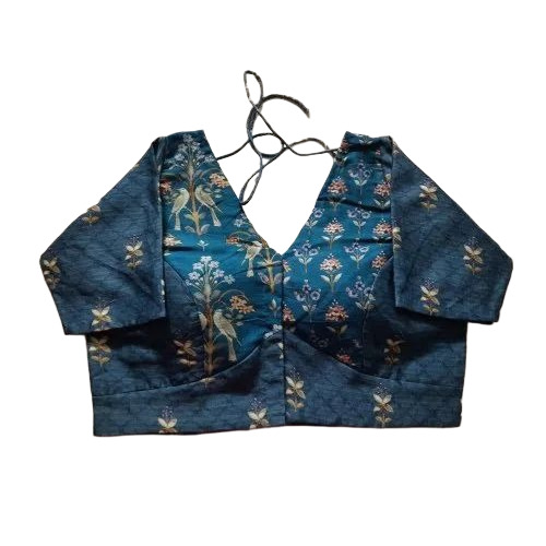 Ladies Blue Designer Blouse