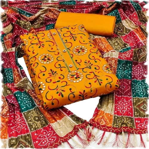 Ladies Fancy Dress Fabric