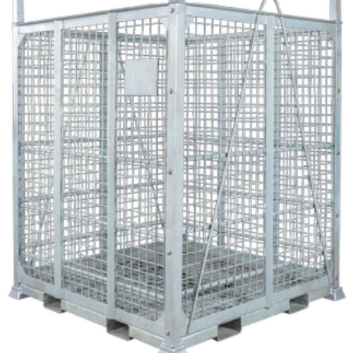 Meshed Metal Cold Crates