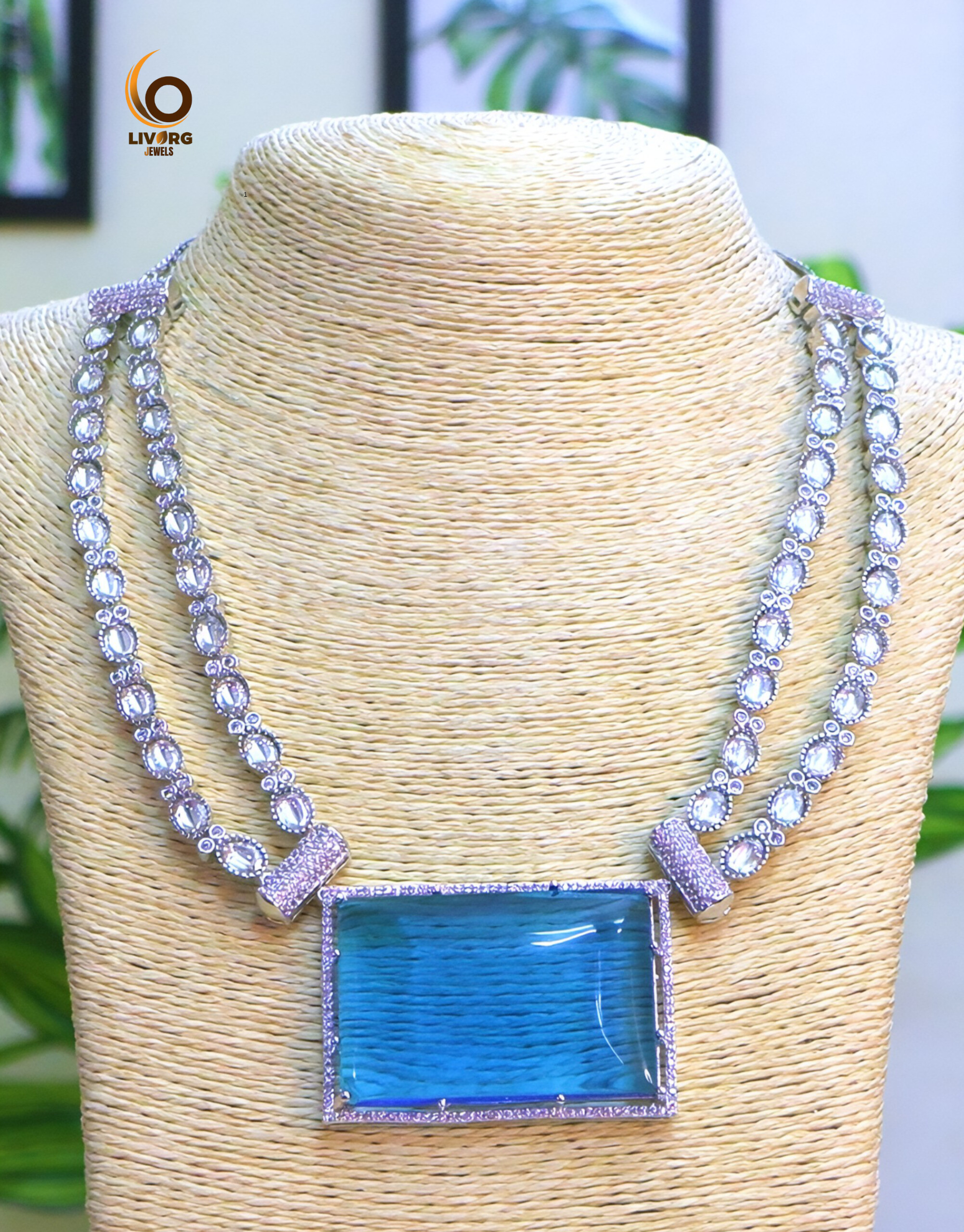 Modern American Diamond Necklace Set - Stone Type: Cubic Zirconia