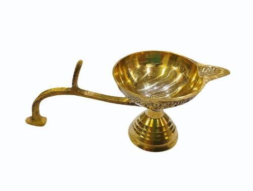 Brass Aarti Diya With Handle