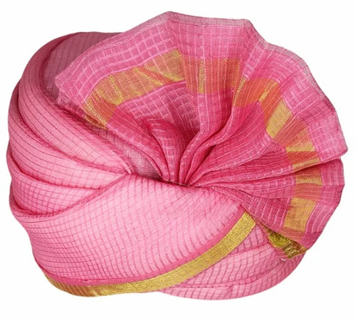 Comfortable Pink Wedding Turban