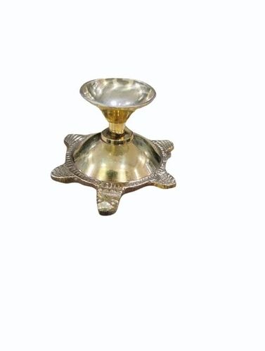 Medium Brass Tortoise Diya