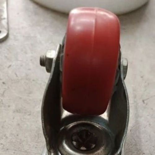 Red Rubber Stretcher Caster Wheel