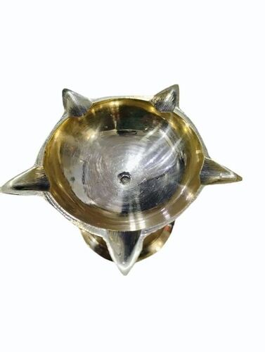 Small 5 Face Brass Jyot Diya