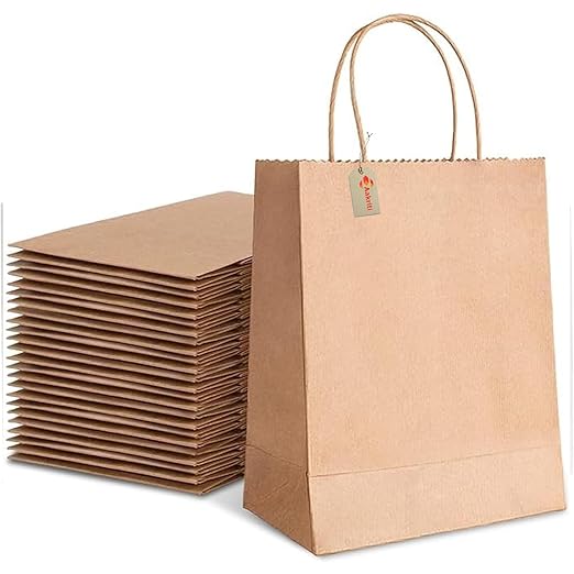 Brown Kraft Shopping Bags - Feature: Biodegradable