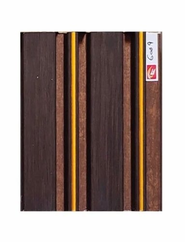 Chocolaty Louver Charcoal Wall Panel - 6mm Thickness, Rectangular Shape | Charcoal Material, Wall Application