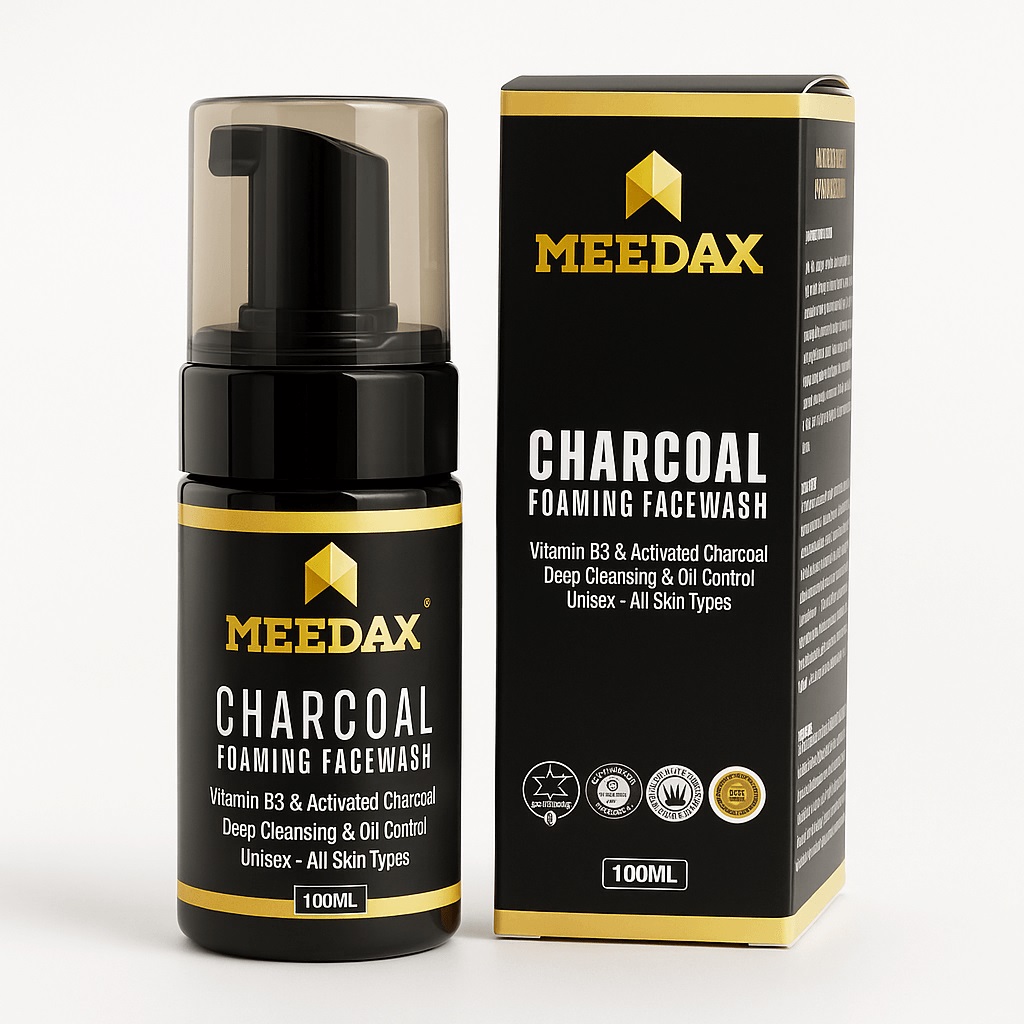 Meedax Charcoal Foaming Face Wash 100 Ml - Characteristics: No Side Effect