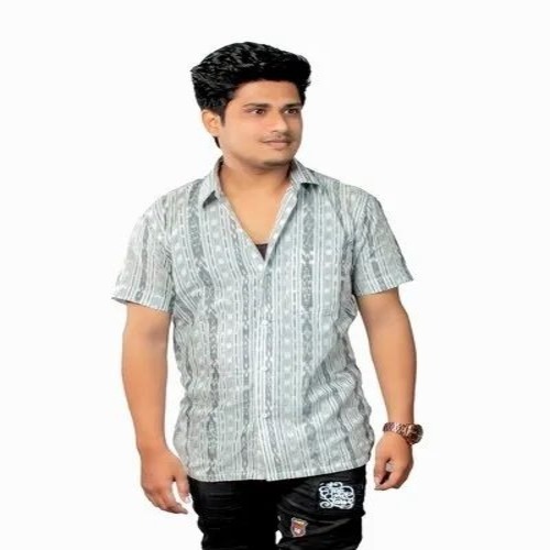 Men Printed Cotton Shirt