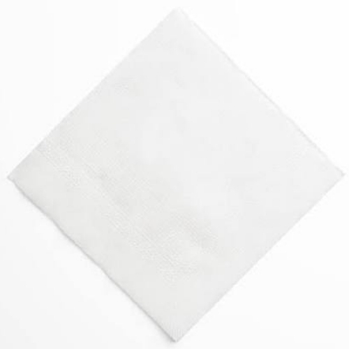 White Napkin - Rectangular, Durable Cotton Blend | Application: Dinner Napkins, Color: White, Quality: Very Good