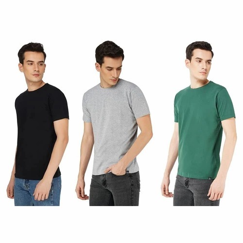 Cotton Round Neck Casual T-Shirt