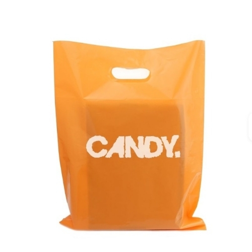 Custom Ldpe Plastic Poly Bags With Handle Die Cut