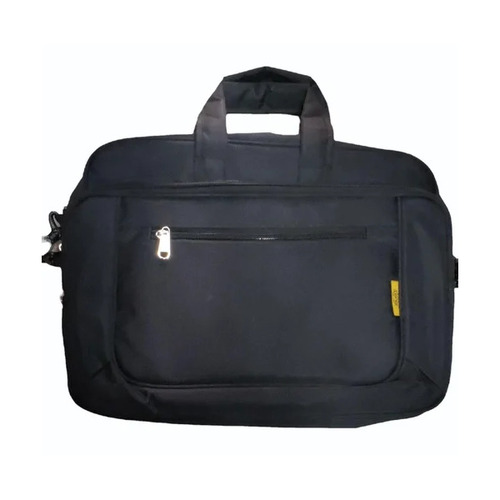 Ebony Black Polyester Laptop Bag