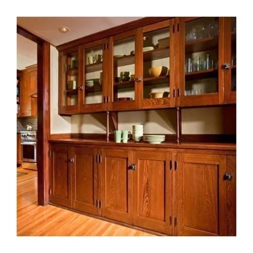 Teak Wood Modular Kitchen
