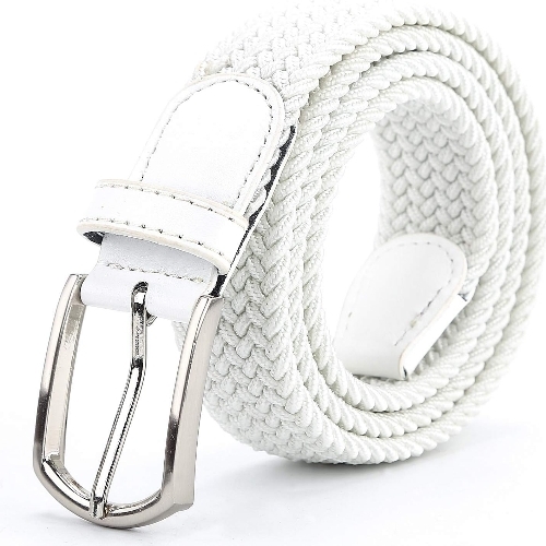 White Canvas Belts