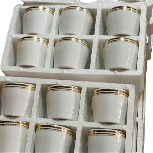 Bone China Cups - Color: White