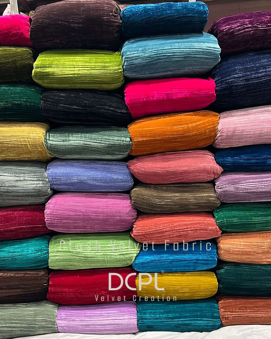 Designer Crush Velvet Fabric - Application: Home & Apparel