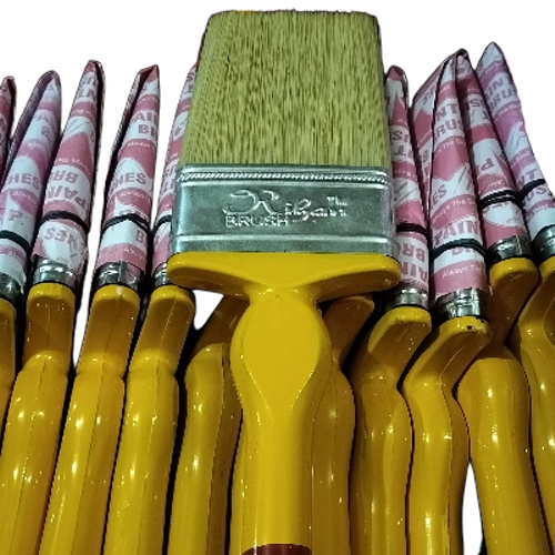 Flat Paint Brush - Handle Color: Yellow