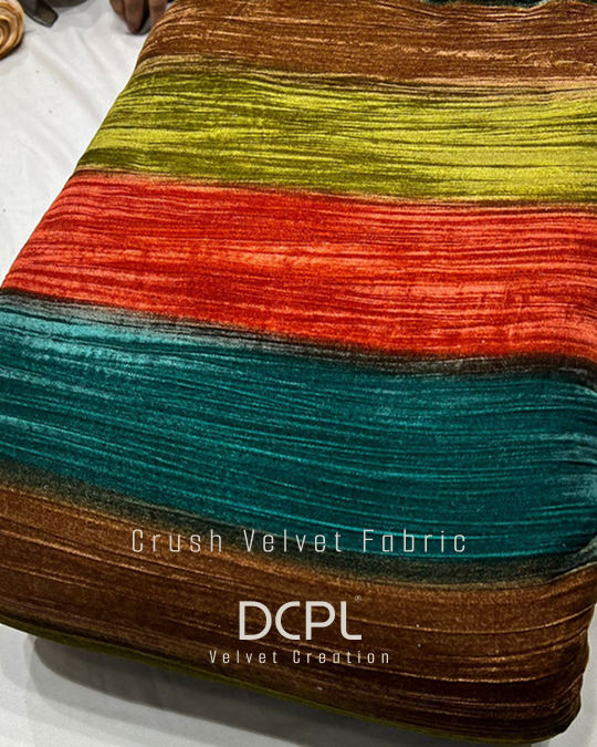 Luxury Crush Velvet Cloth - Application: Interiors & Stylish Outfits