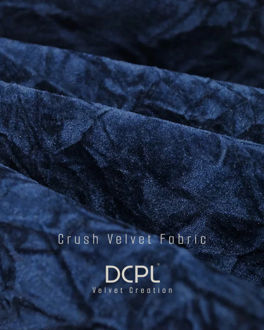 Premium Crush Velvet Fabric - Application: Luxury Upholstery & Fashion Use