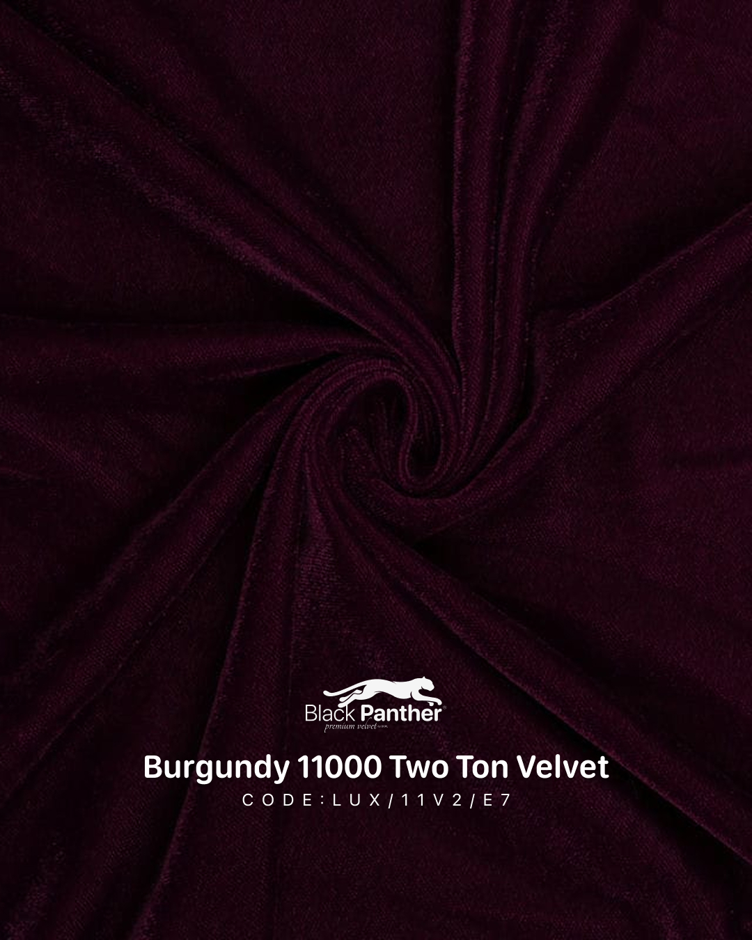 Rich 11000 Gsm Two Tone Velvet Fabric - Color: Bugundy