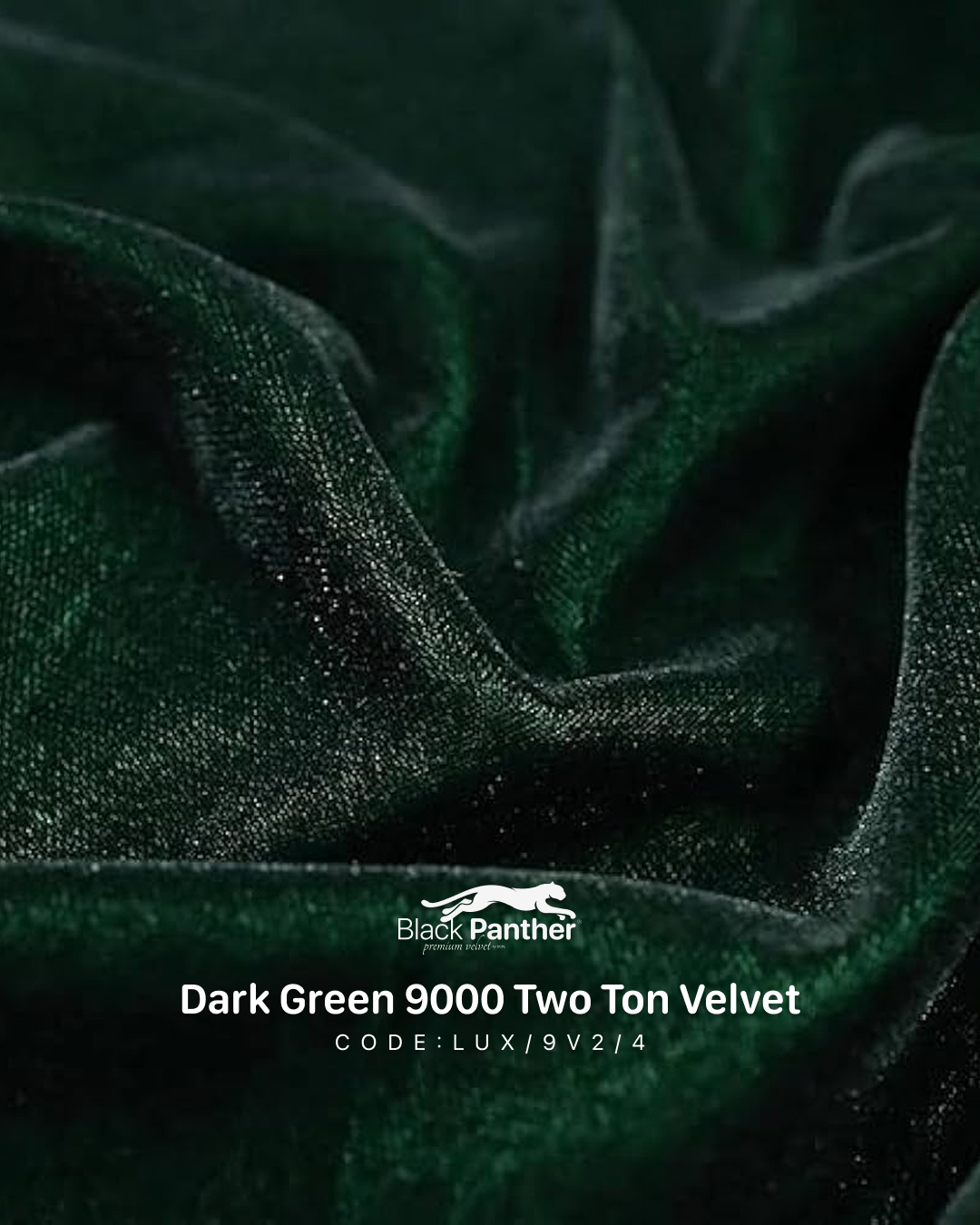 Soft 9000 Gsm Two Tone Velvet Fabric - Color: Dark Green