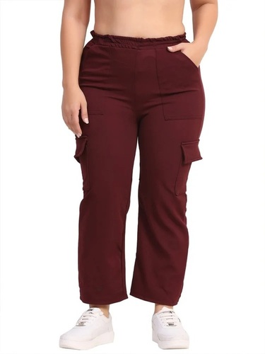 Baggy Pants For Women - Color: Brown