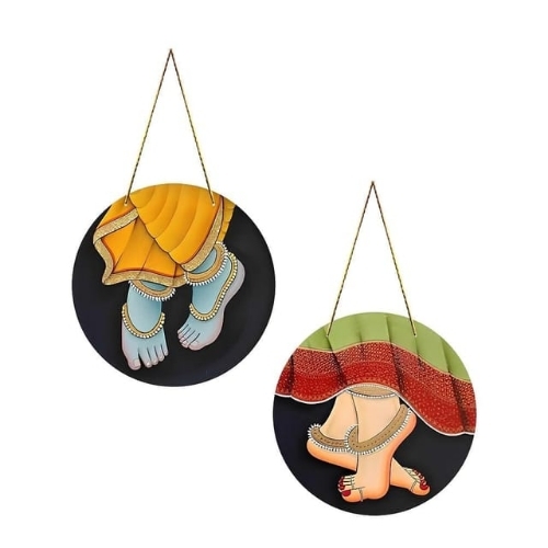 Radha Krishna Foot Wall Hanging