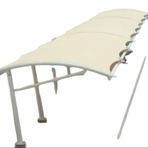 Car Parking Tensile Structures - Color: White