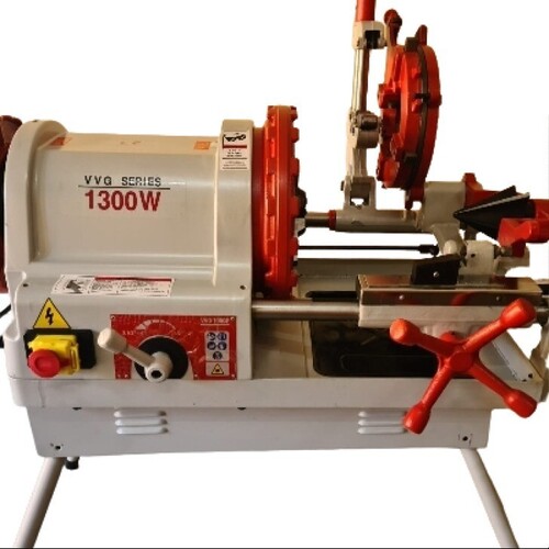 Pipe Threading Machine - Color: White And Orange