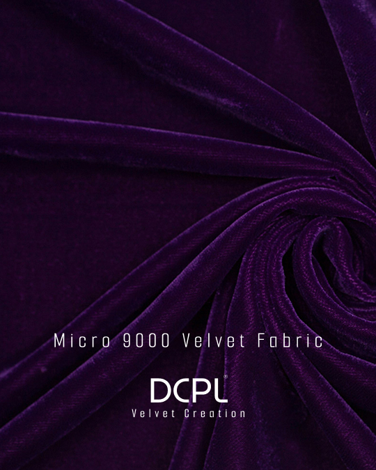 Purple Elegant 9000 Gsm Velvet Fabric - Application: Fashion & Interior Projects
