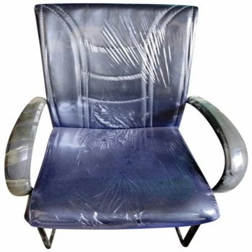 Black Rexine Office Chair